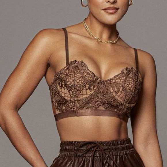 WORN ONCE! JLUXLABEL RYLEE LACE BUSTIER BRA - Picture 2 of 7